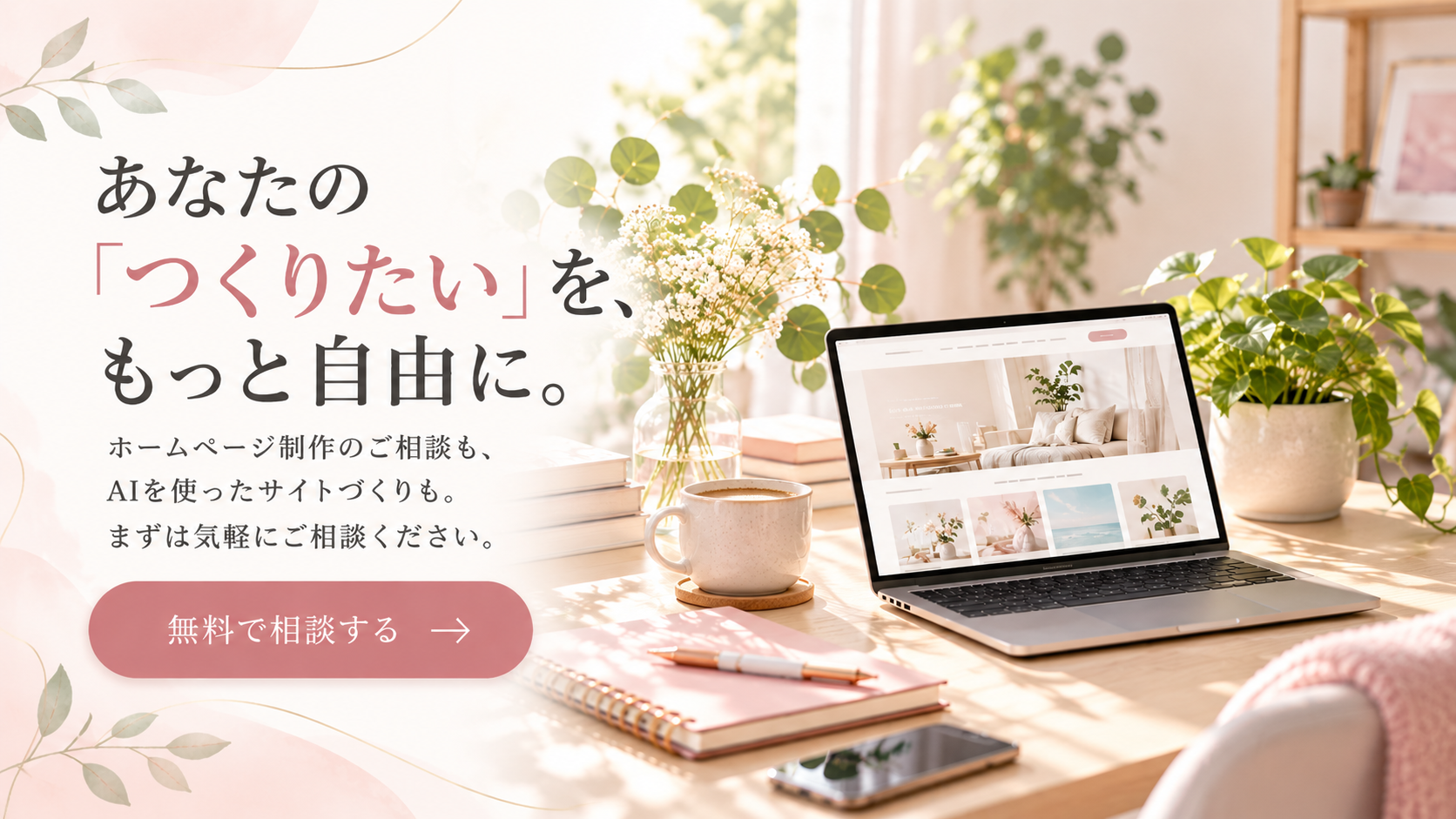 あなたの「つくりたい」を、もっと自由に。無料で相談する